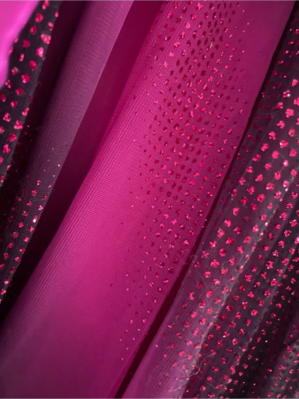 Amy Byer Girls Magenta Ombré Glitter Party Dress with Attached Bolero Size 10 - Picture 3 of 10